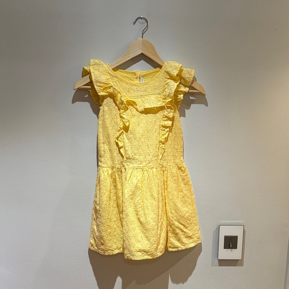 Janie and Jack Yellow Ruffle Sleeveless Dress